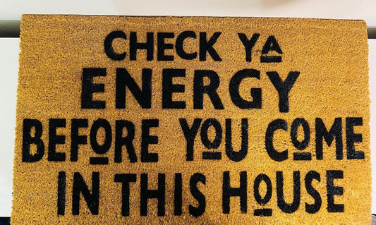 Check Your Energy Doormat