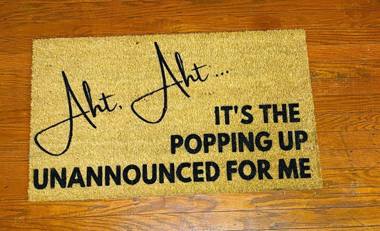 Popping Up Unannounced Doormat